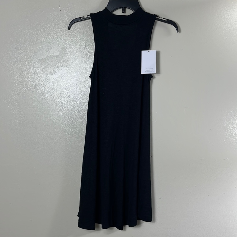 Love fire dress black midi knit sleeveless women’s size S/P